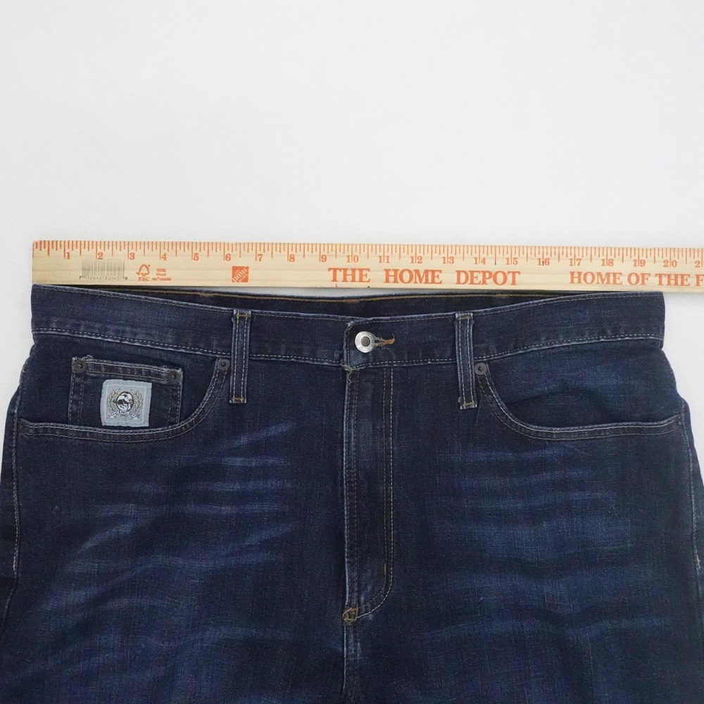 Cinch Jeans Men 38x32 Dark Wash Relaxed Straight Leg Stretch Denim Western - Picture 4 of 10